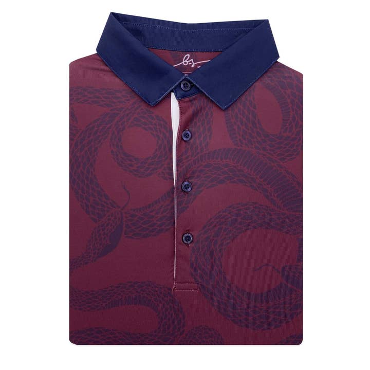 Chemise de golf à quatre boutons « Snake River » pour la vente par Boston Scott Golf Apparel