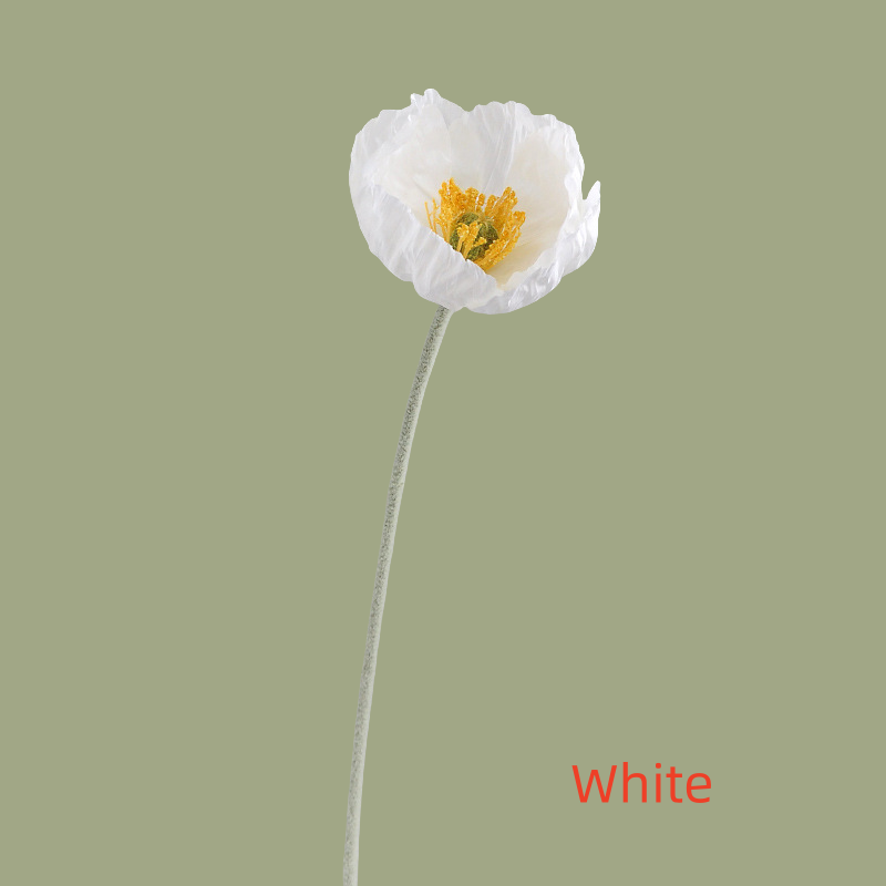 ACNITE(We cover U.S. import duties) - Vente Fleurs artificielles - Fleurs de pavot en soie grandes fleurs artificielles pour décoration de mariage11