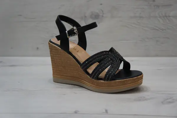 Top Staka - Wholesale Wedges - Women's - A68176Women's Summer Sparkling Wedge Cushion Platform Sandal9