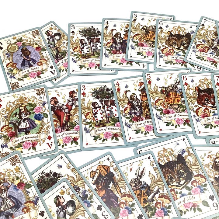 All Little Cute Things - Wholesale Playing Cards - Vintage Alice in Wonderland Premium Playing Deck of Cards1