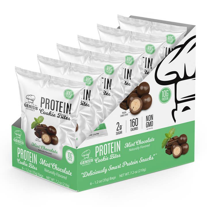 Protein Cookie Bites - Mint Chocolate for wholesale by Genius Gourmet