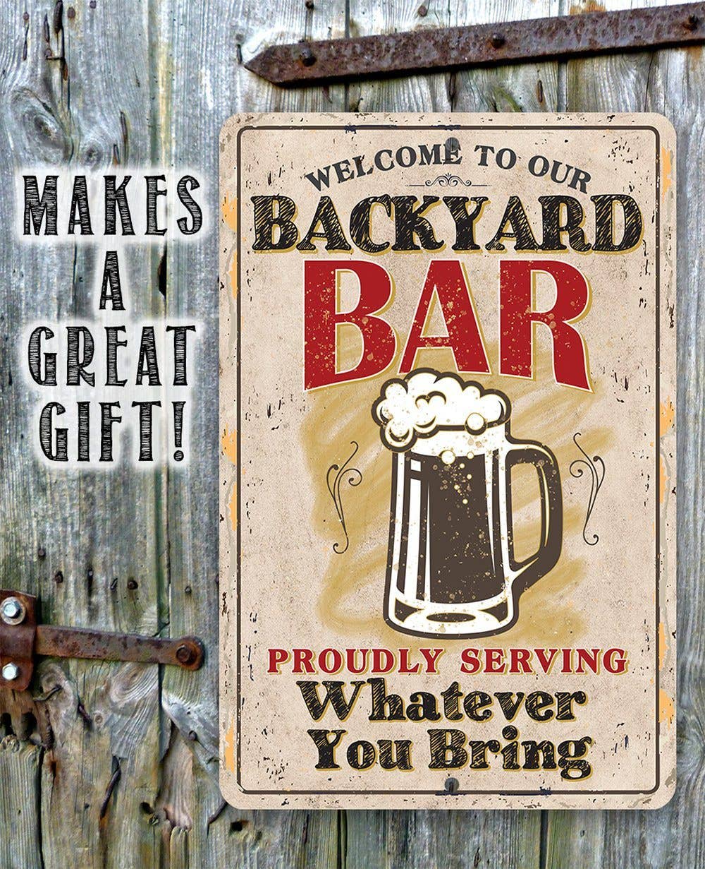 Lone Star Art Metal Signs - Wholesale Sign - Backyard Bar - Metal Sign6