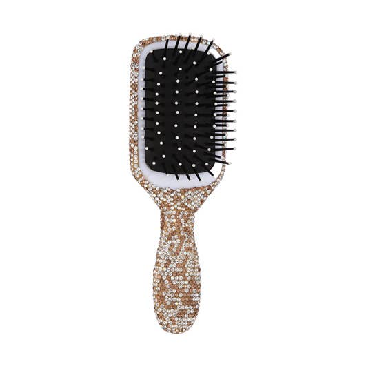Brosse à cheveux carrée en strass pour femmes pour la vente par Nima Accessories Inc