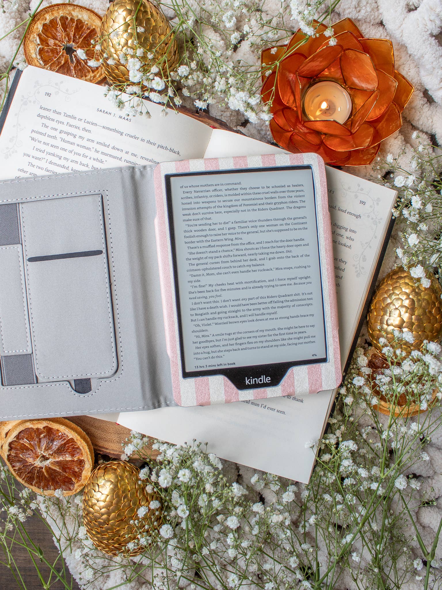 Meaggie Moos - Wholesale Book Cover - Kindle Case | Pink Stripes2