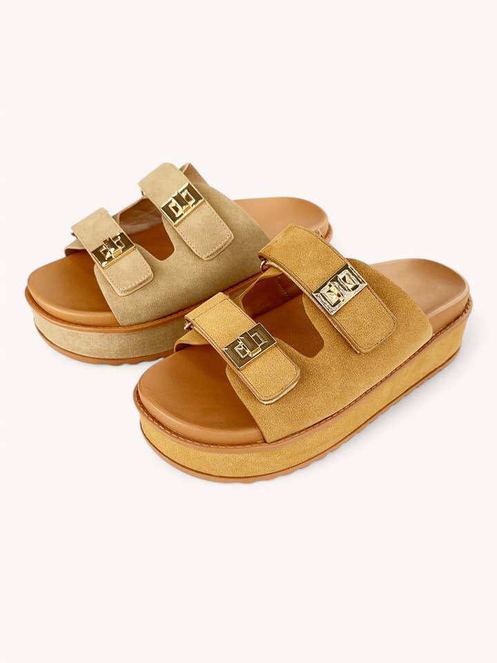 BRAINY-08 KLUMPIG PLATTFORM DUBBELREMSANDAL för wholesale av CCOCCI