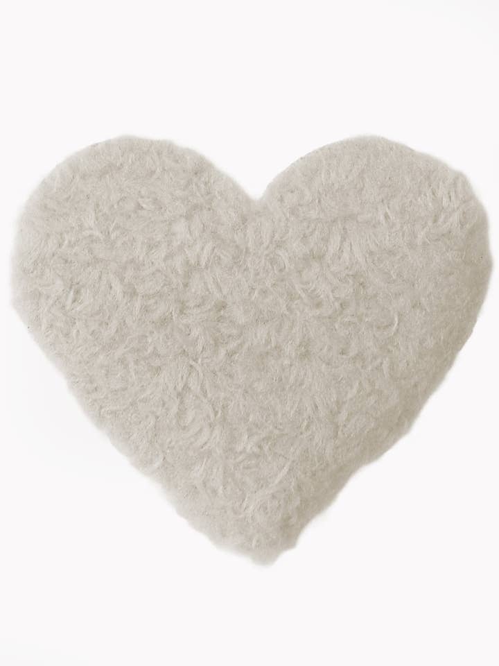 Teddy patch - heart ecru *iron-on* for wholesale by Paul und Clara