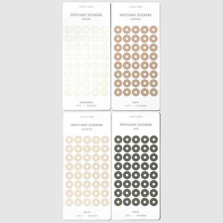 Cloth & Paper - Wholesale Sticker - Spotlight Sticker Set | Small5