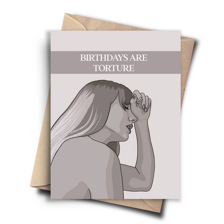 Les anniversaires sont... Carte d'anniversaire drôle Carte d'anniversaire culture pop pour la vente par Pop Cult Paper