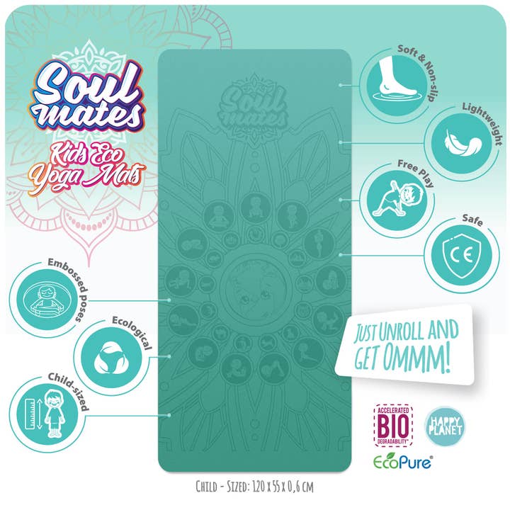 soulmateskidsyoga – wholesale Yogamatta – Barn Eco yogamatta - Earth