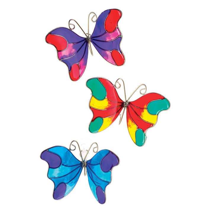 Namaste - Wholesale Suncatcher - Butterfly Resin Suction Cup Suncatcher