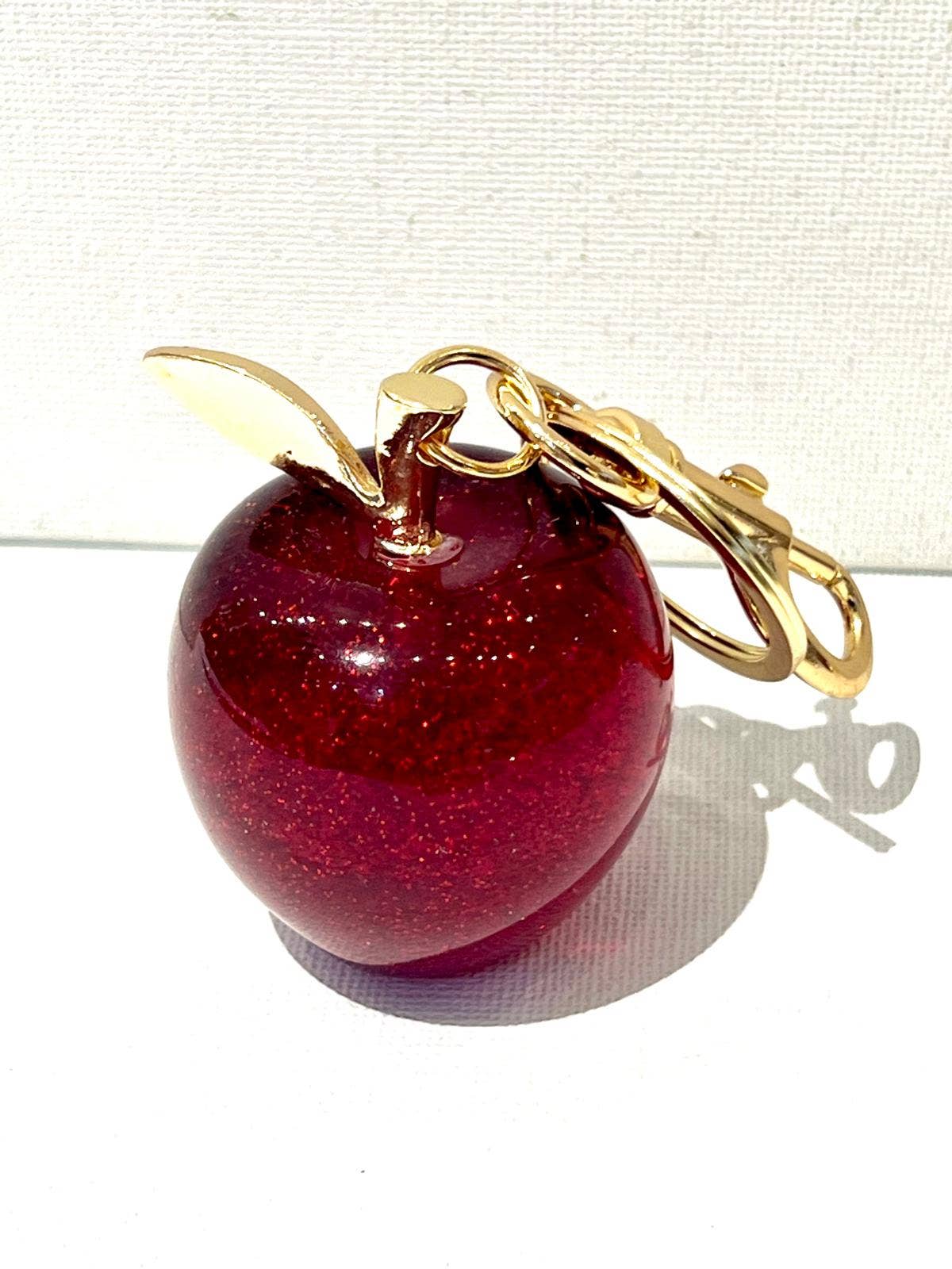 SHEERA - Wholesale Keychain - Women's - “Red Apple” bag charm keychain1