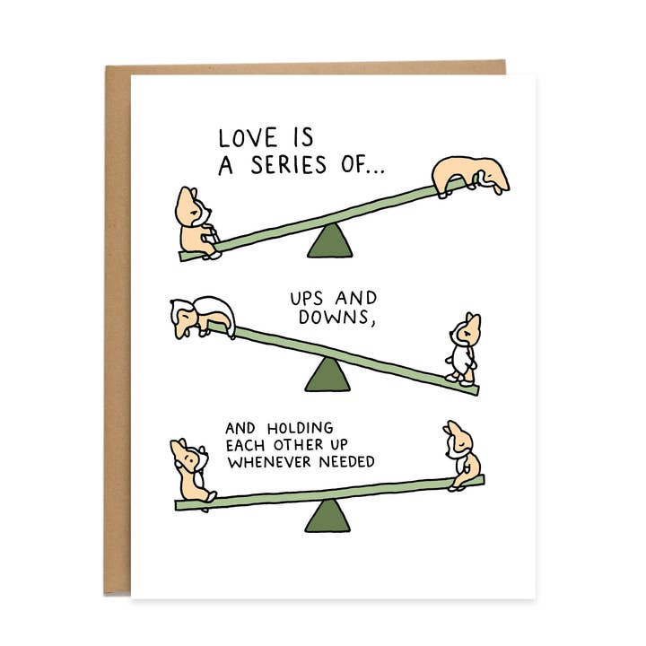 Seesaw Love Card for wholesale by Tiffbits