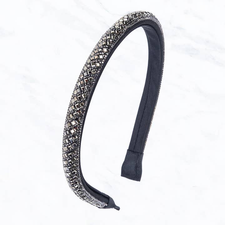 Suzie Q USA - Venta al por mayor Cinta para el pelo - Mujer - Cinta para el pelo de piedra fina con forma de diamante