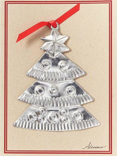 Christmas Tree Keepsake Ornament on Greeting Card for wholesale by Alessaro Designs
