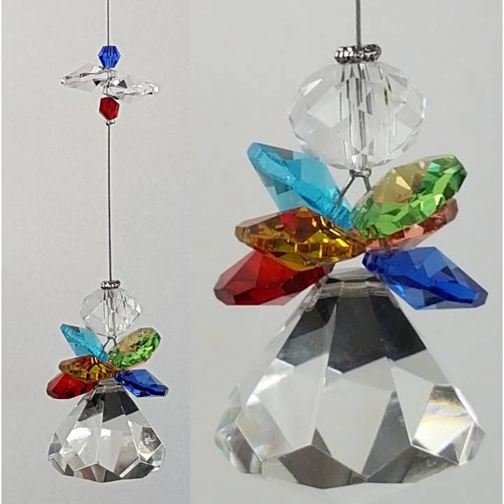 Gifts N Crystals - Wholesale Suncatcher - Angel Crystal Suncatcher gifts- rainbow diamond ball1