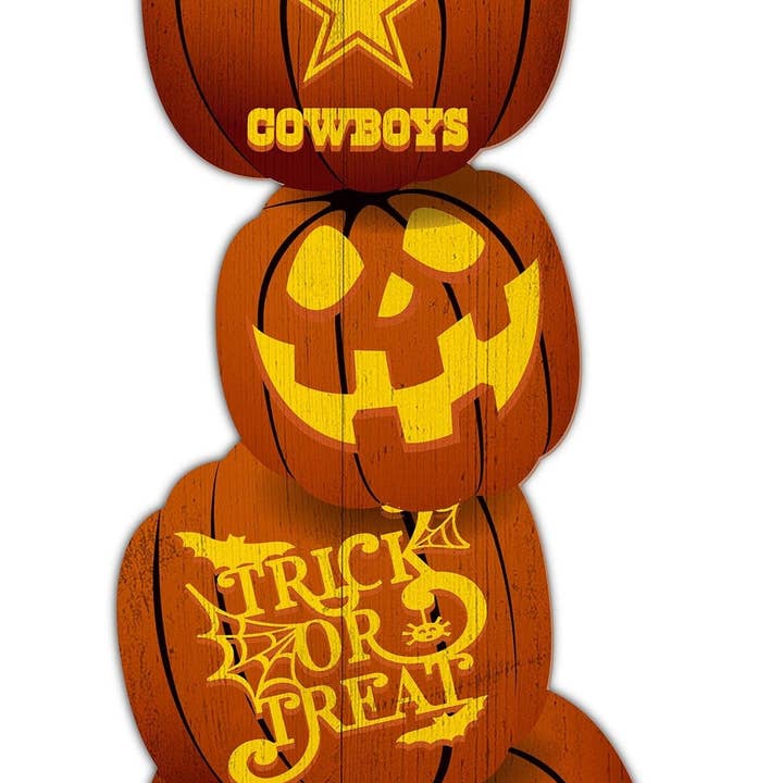 Dallas Cowboys Kürbisstapel 31 Zoll Anlehnfigur für den Großhandel von Fan Creations