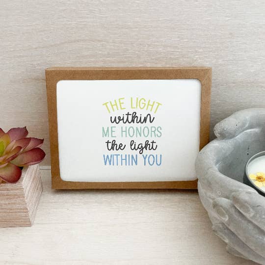 Yoga Quote Notecards - boxed set of 3 different designs for wholesale by Drishti Dots