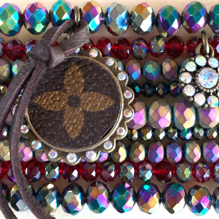 Junk And The Gypsy - Wholesale Charm/Dangle Bracelet - The Peacock Upcycled Stacked Bracelet