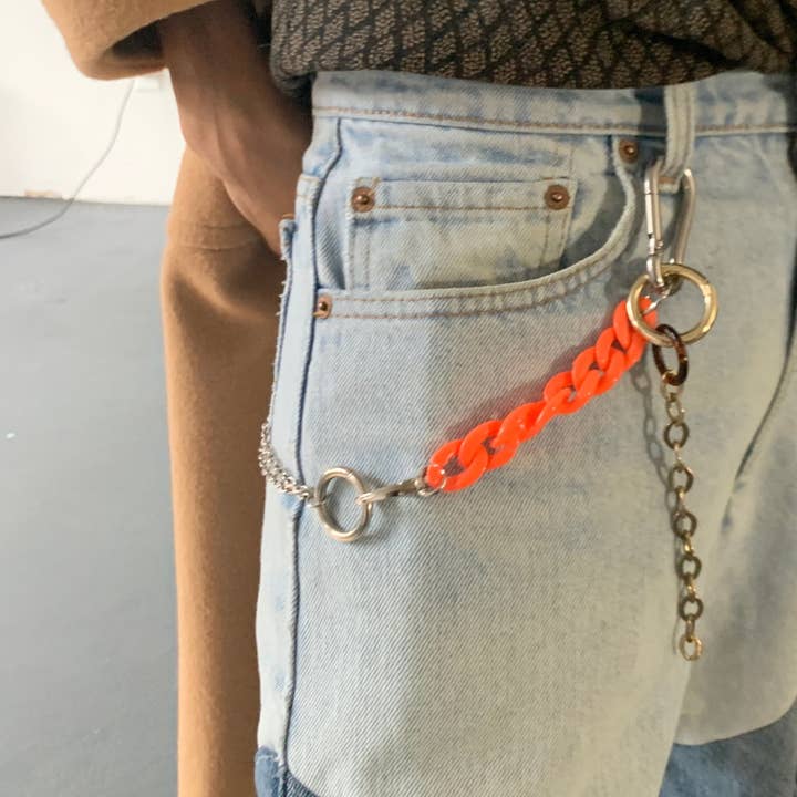 Lariat à chaînes mixtes pour la vente par Shop Journal Vintage