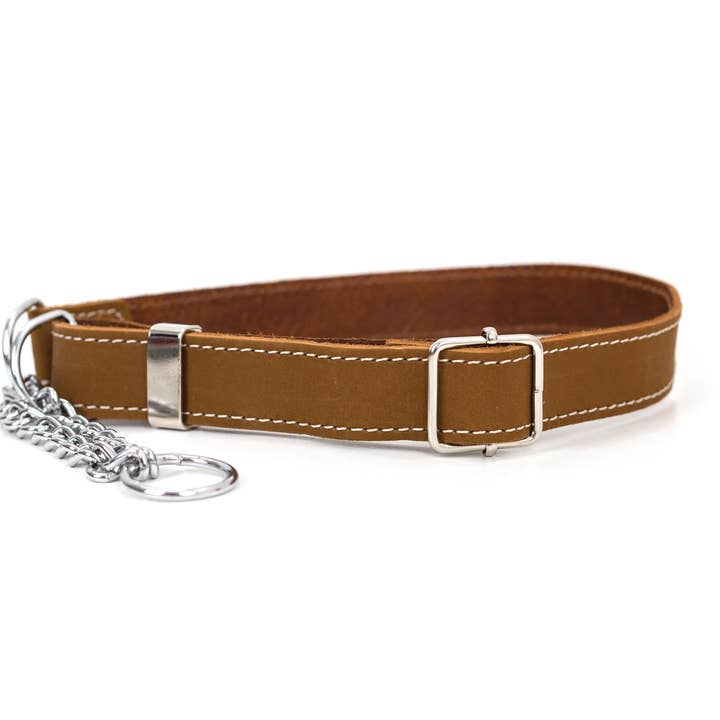 Euro-Dog Collars and Leads - Venta al por mayor Collar - Perros - Collar de perro europeo de cuero suave estilo martingala