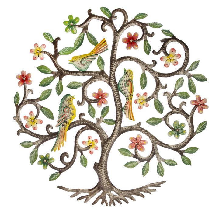 Painted Tree of Flowers for wholesale by Beyond Borders