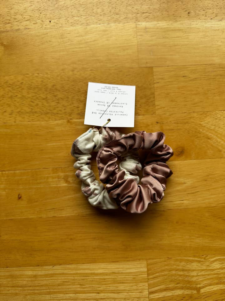 Amostra - Duo de scrunchies variados por atacado de Gibou