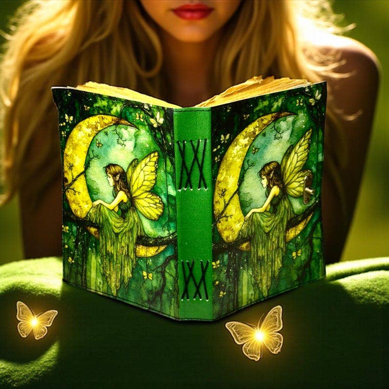 Leatherooze - Wholesale Journal/Diary - Fairy Leather Grimoire Journal – 200 Pages Book 8