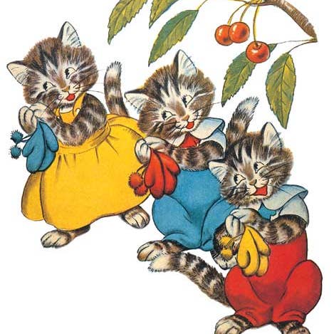 Tre små kattungar - Nursery Rhymes Card för wholesale av Laughing Elephant