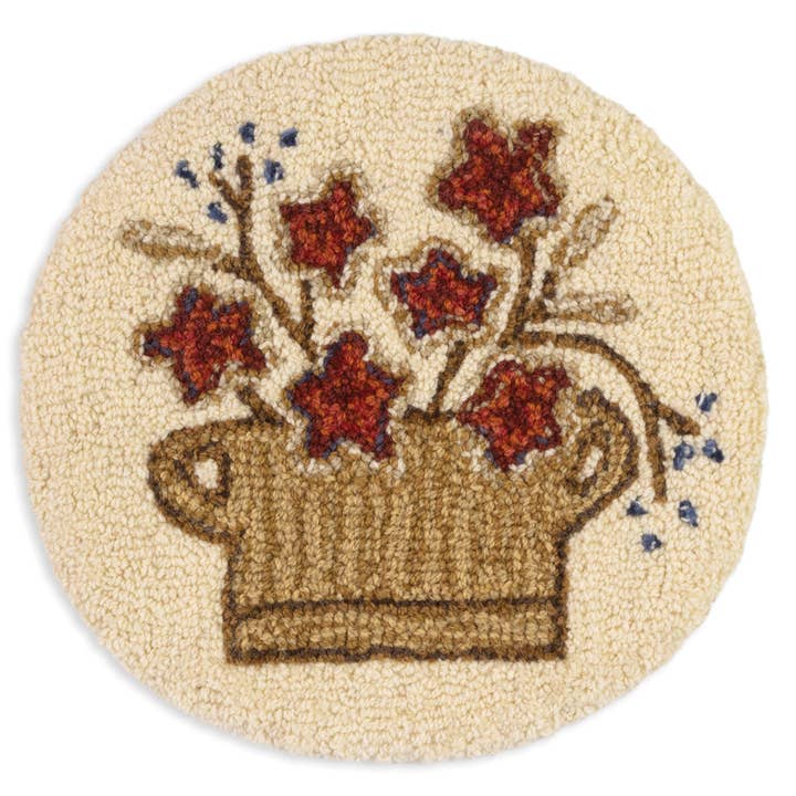 Chandler 4 Corners - Wholesale Chair Cushion - Cherry Flower - 14" Round Chair Pad