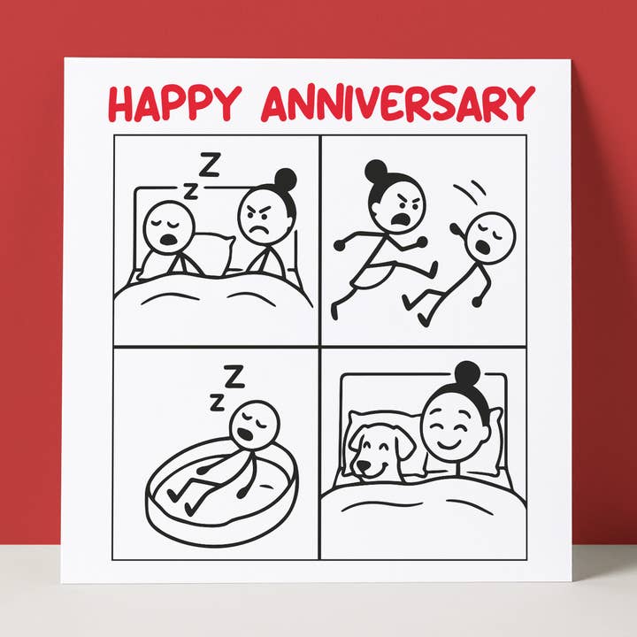 BANDE DESSINÉE DE COUP DE PIED DE RONFLEMENT - CARTE D'ANNIVERSAIRE pour la vente par Pack a Punch Designs