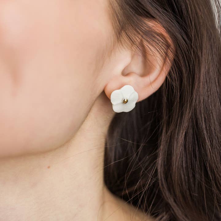 Jenna Vanden Brink Ceramics - Wholesale Knopjes/oorstekers - Bloem studs11