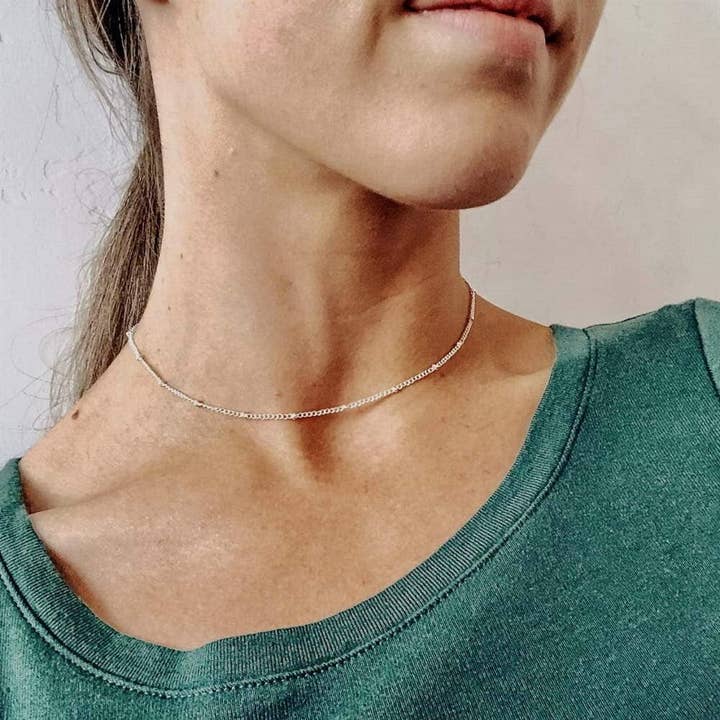 Kate Tuesday Jewelry - Wholesale Choker/Collar - Simple Gold and Silver Choker Necklace2