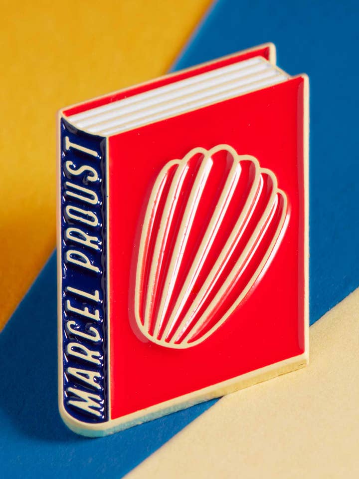 Marcel Proust Book Pin for wholesale by Judy Kaufmann