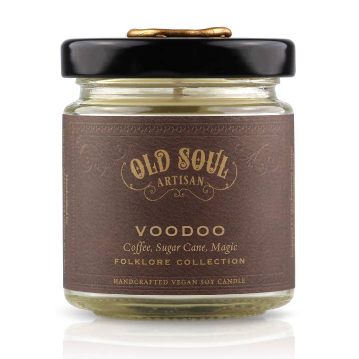 Old Soul Artisan - Wholesale Jar/Filled Candle - Voodoo - 4 Oz Soy Candle - Folklore Inspired Gift