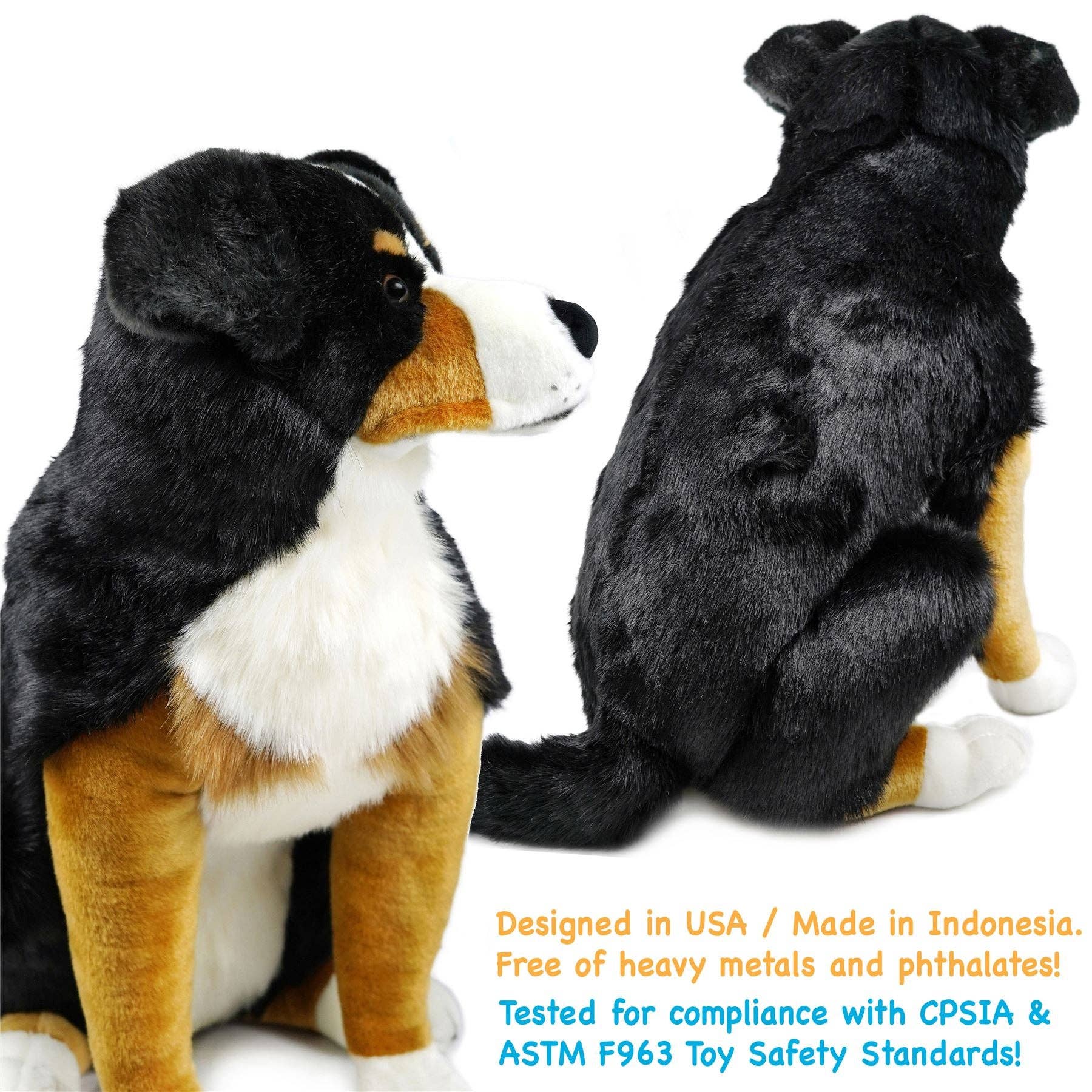 VIAHART Toy Co. - Wholesale Stuffed/Plush Toy - Kids & Baby - Bryson The Bernese Mountain Dog | 23 Inch Stuffed Animal Plu3