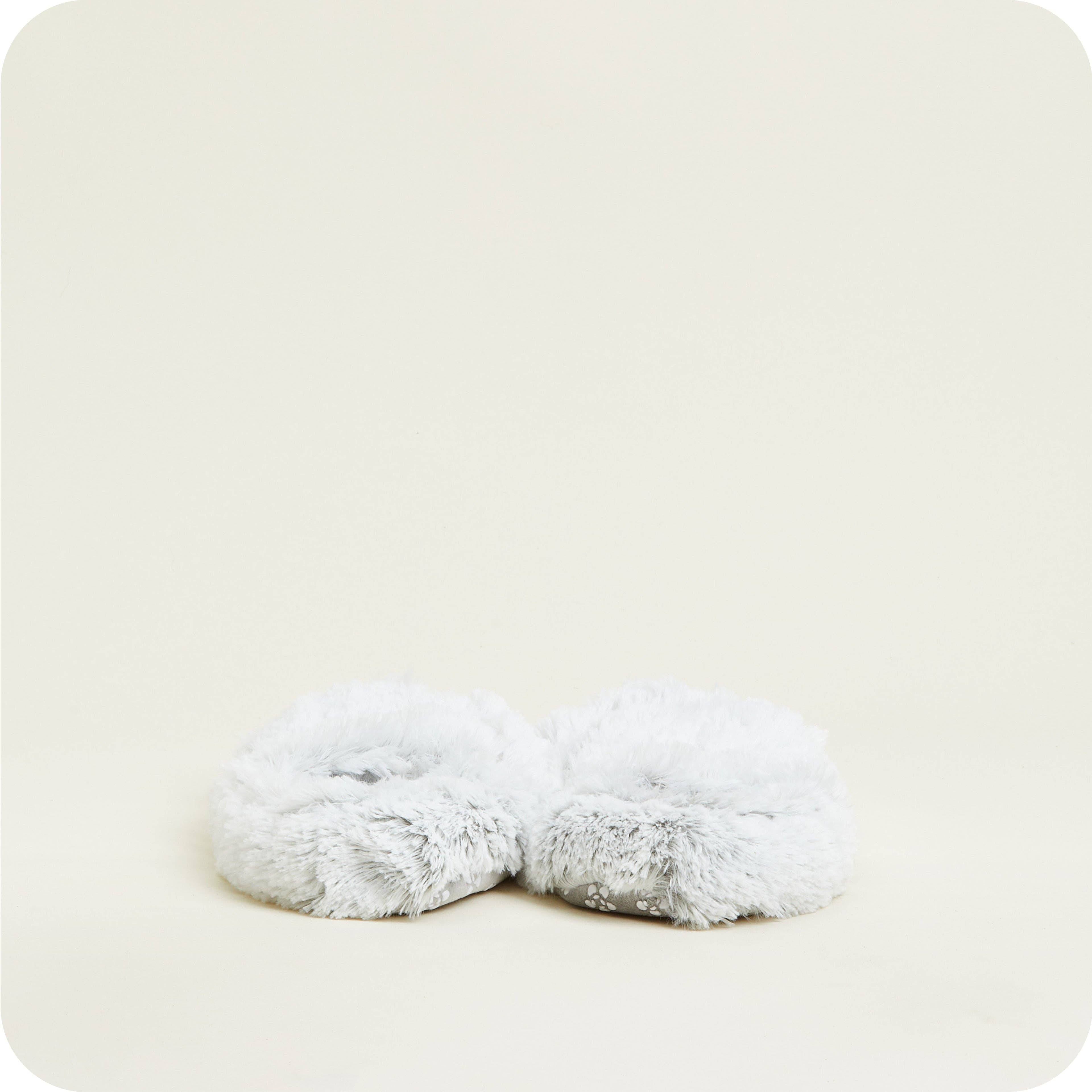 Warmies - Vente Chaussons – enfant - Pantoufles Warmies Marshmallow Grises3