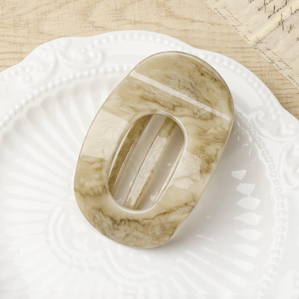 SoapElenGlen - Wholesale Hair Clip - Women's - Marbled Oval Hair Claws, Minimalist Hair Accessories2