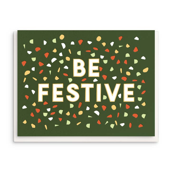 Be Festive - Christmas Card for wholesale by Dahlia Press