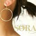 Large Gold Hoop Earring for wholesale by SORA DESIGNS