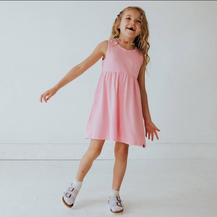 Essentials Tank Dress - 'Light Pink' for wholesale by RAGS