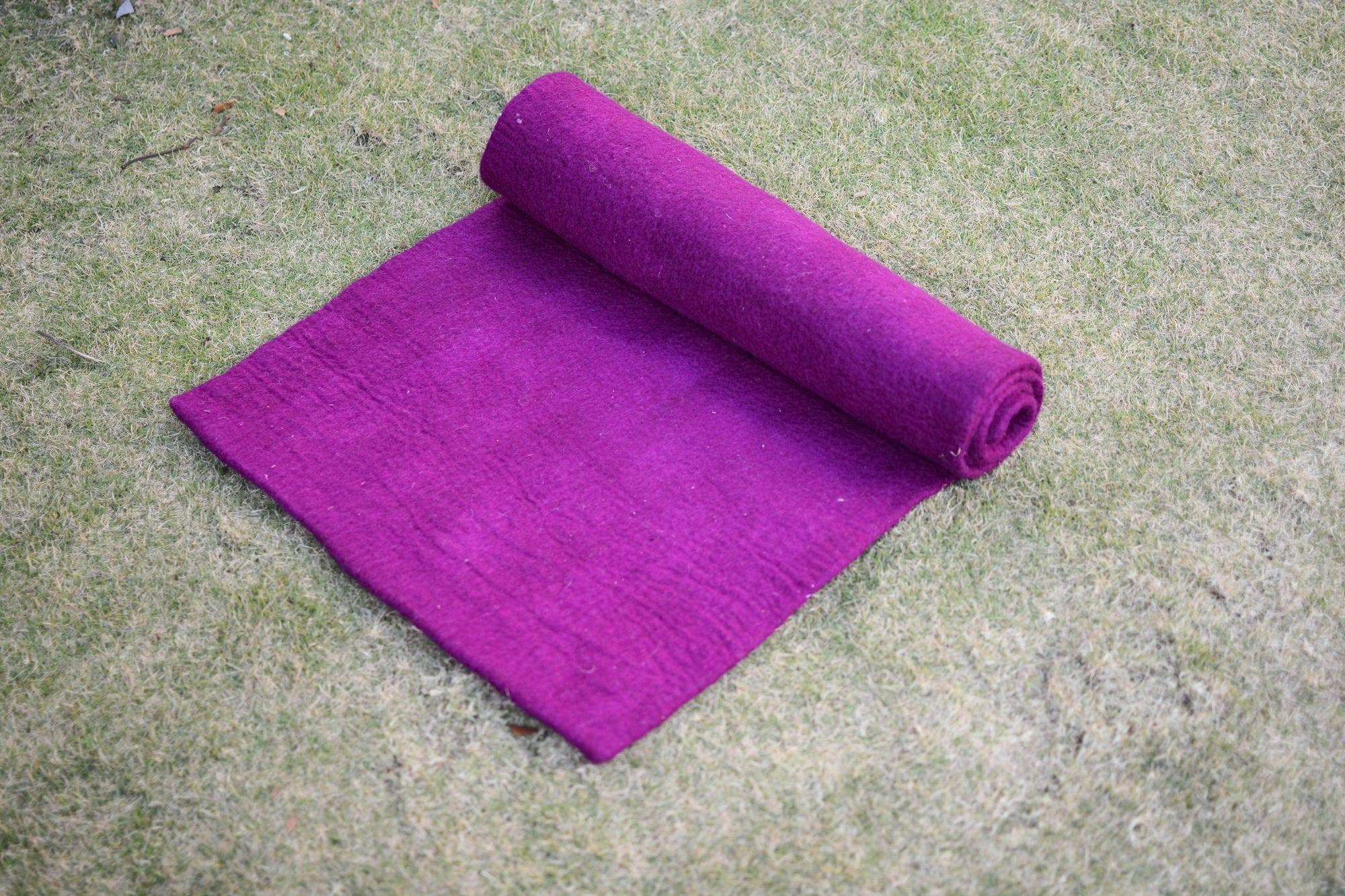 Woollyfelt - Wholesale Yoga Mat - Handmade Foldable Wool Yoga Mat - Travel Friendly