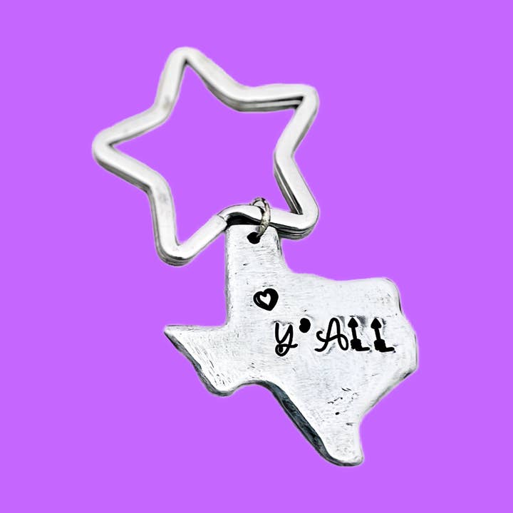 Porte-clés Texas Hold 'em Y'all pour la vente par Christy Robinson Design