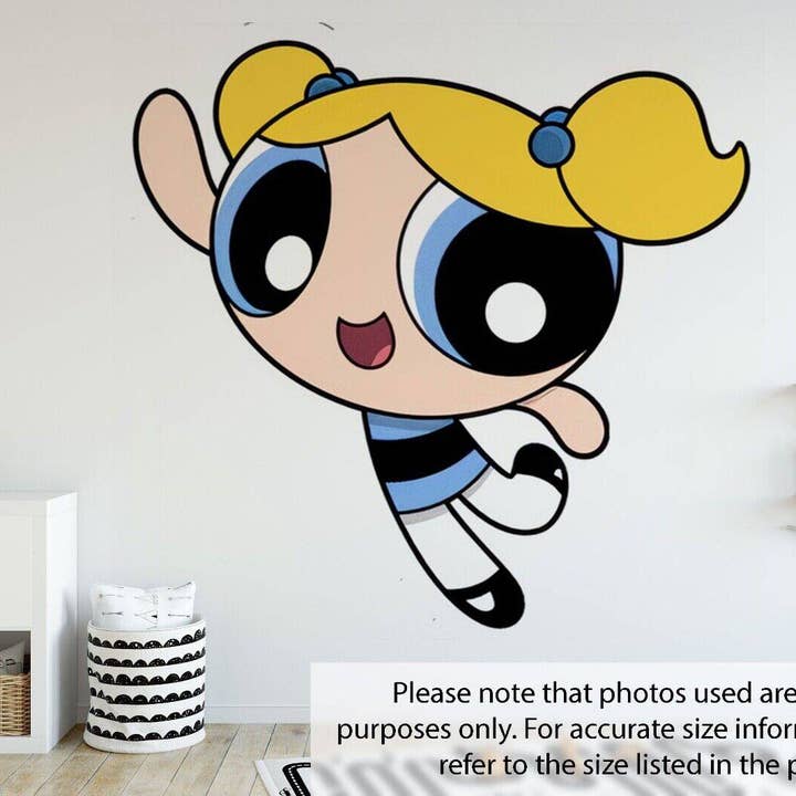 Wonderwallsboutique – wholesale Wall decal/stickers – Power Girls BUBBLES Nursery Wall Stickers Decal Art Vinyl1