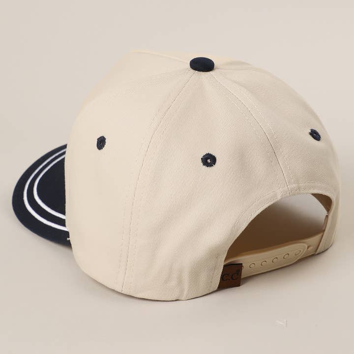 NAVY ATHLETIC CLUB Embroidered Two-Tone Trucker Hat for wholesale on Faire6