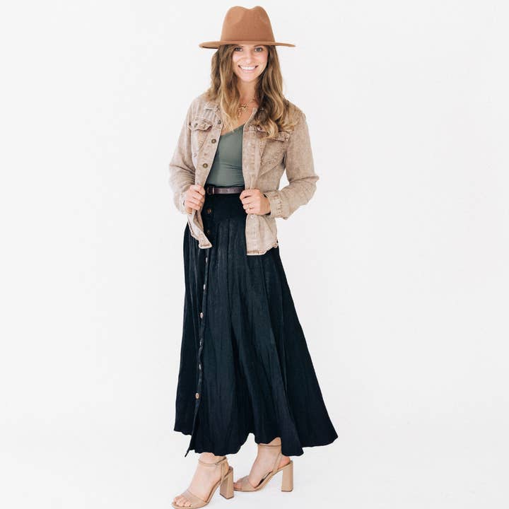 HAHA MAMA Clothing - Wholesale Denim Jacket - Women's - Brown Denim Jacket - Women14