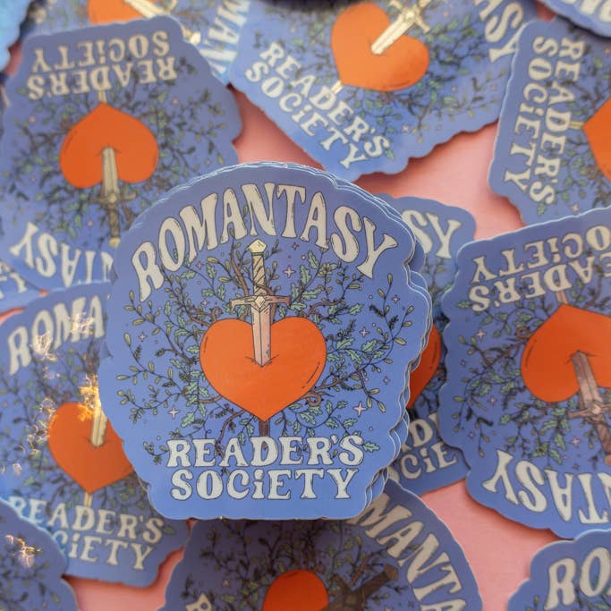 Jollie Ollie Designs - Wholesale Sticker - Romantasy Reader's Society Sticker1