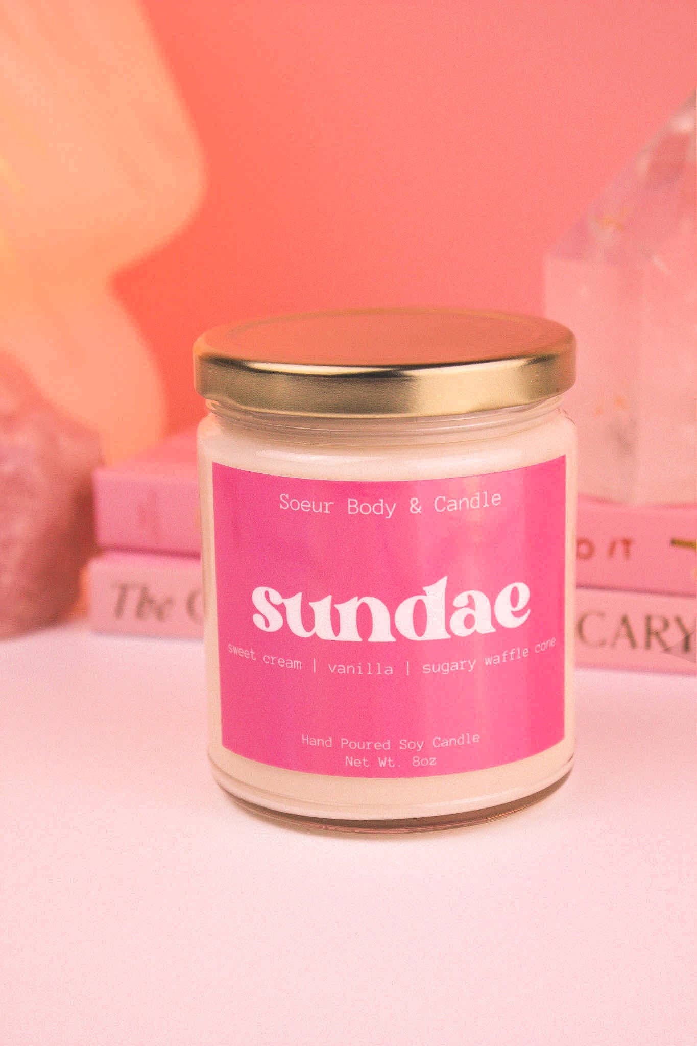 Soeur Body and Candle - Wholesale Jar/Filled Candle - Sundae Soy Candle5