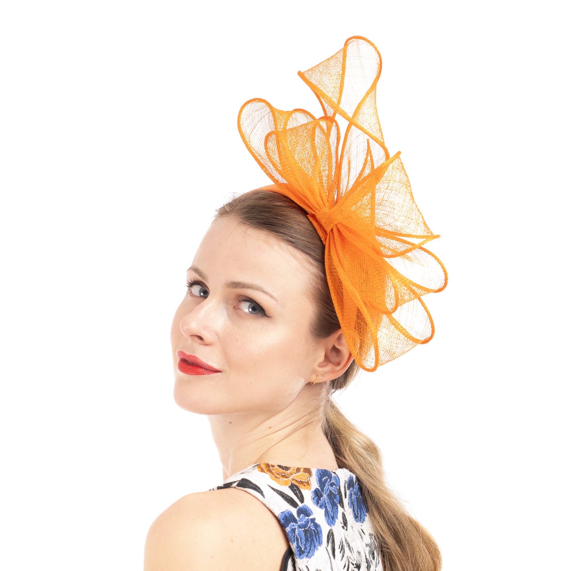 KaKyCo – wholesale Fascinator-hatt - Dam – Sinamay-loopfascinator på 2,5 cm hårband | 5938H8