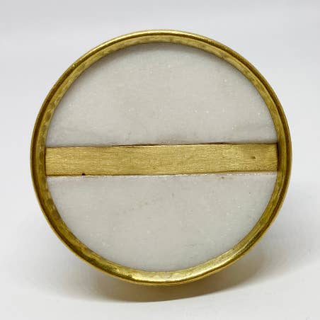 Pomello in Ferro "White Circle" per la vendita all'ingrosso da parte di The Cherry in the cake