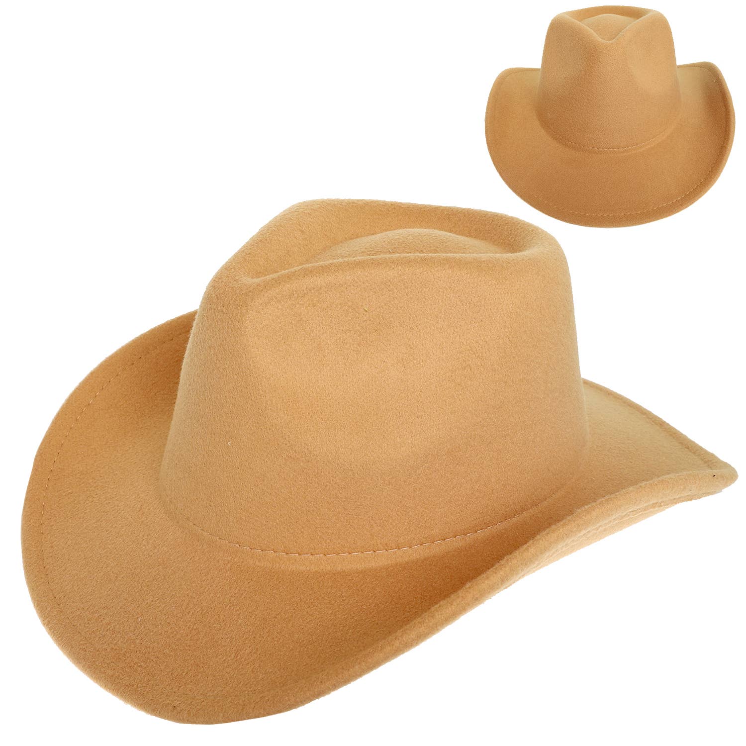 SP Sophia Collection - Wholesale Cowboy Hat - Women's - Fashion Western Felt Wide Up Brim Cowboy Hat 15